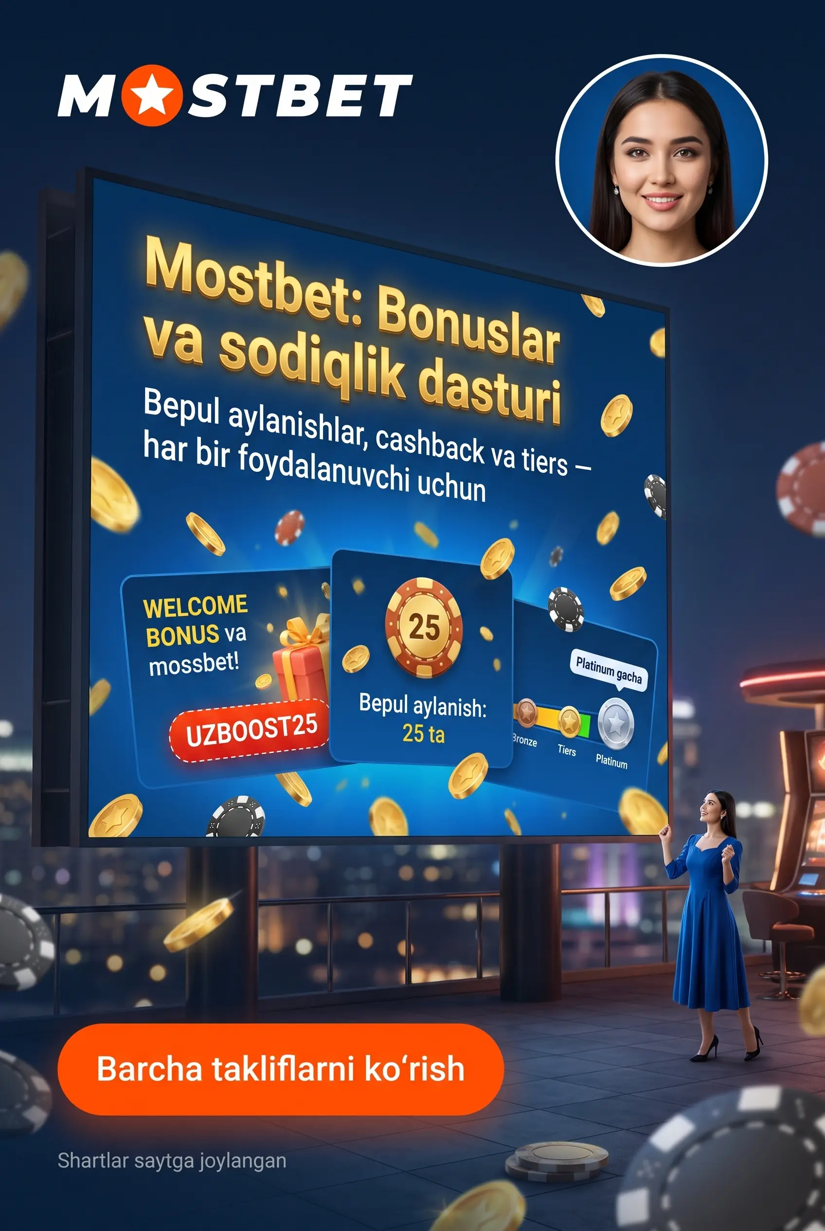 Mostbet bonuslarining turlari