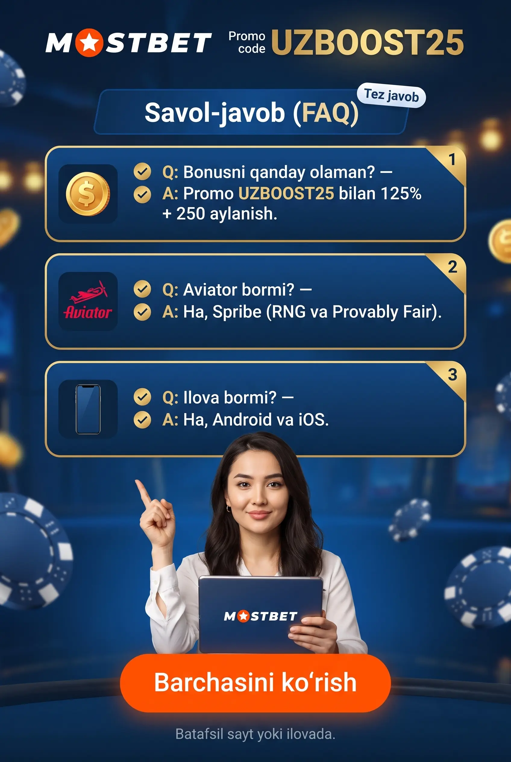 Mostbet UZ haqida savollar