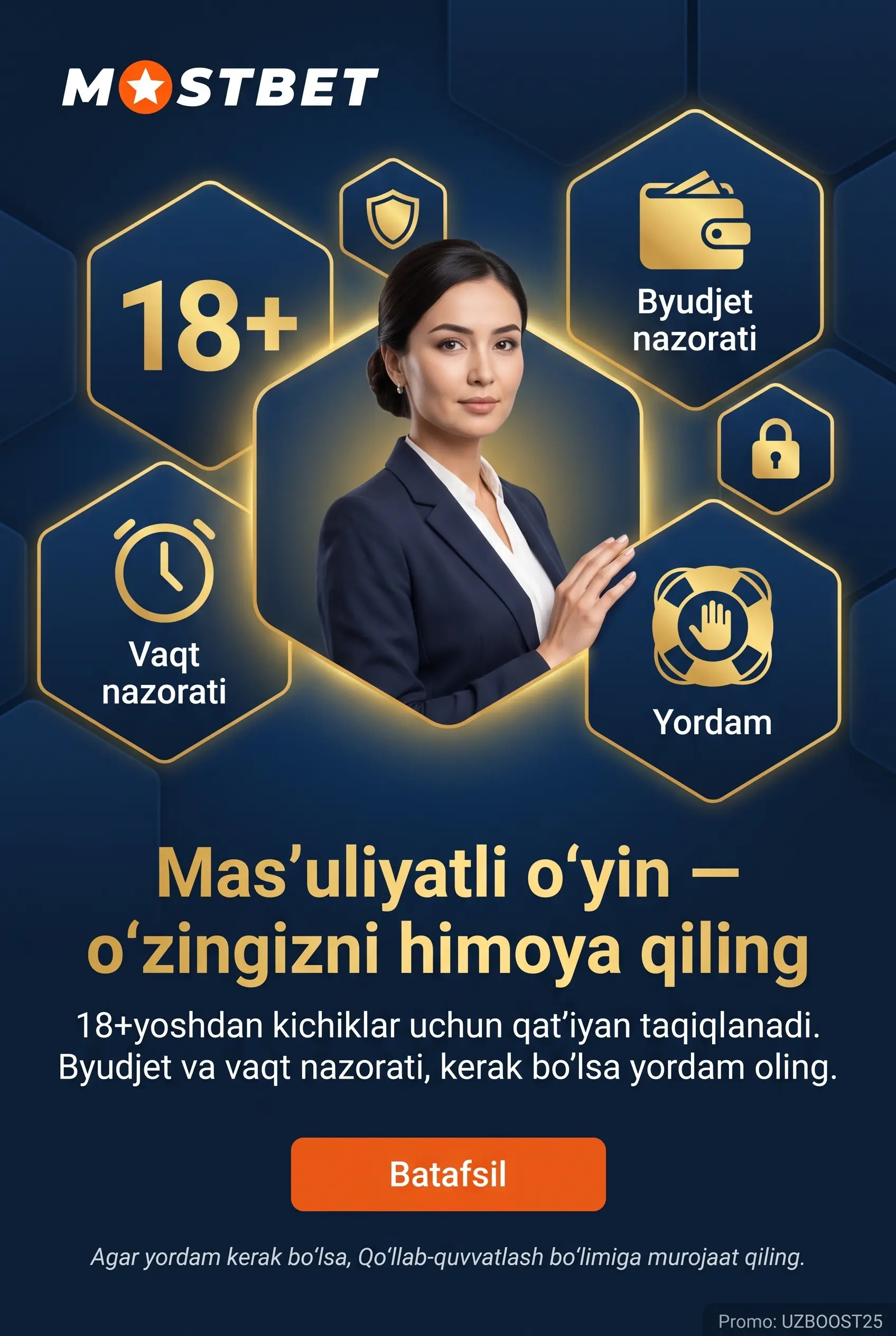 Responsible Gaming bo'limi