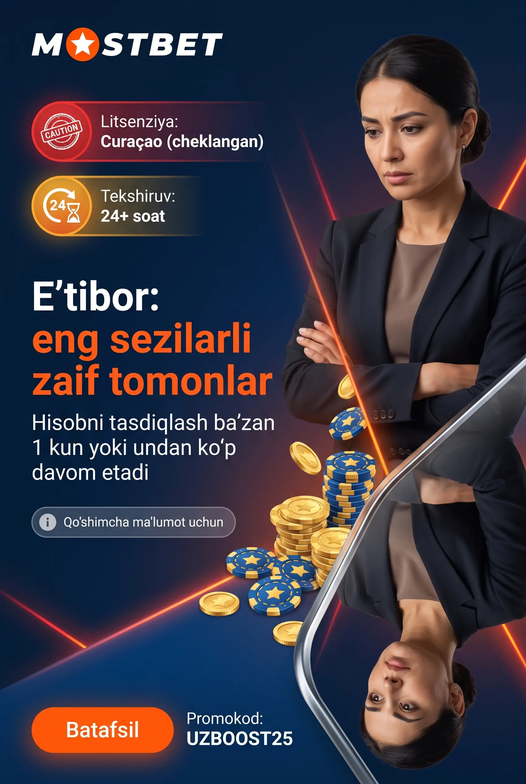 Mostbetning eng sezilarli zaif tomonlari qaysilar?