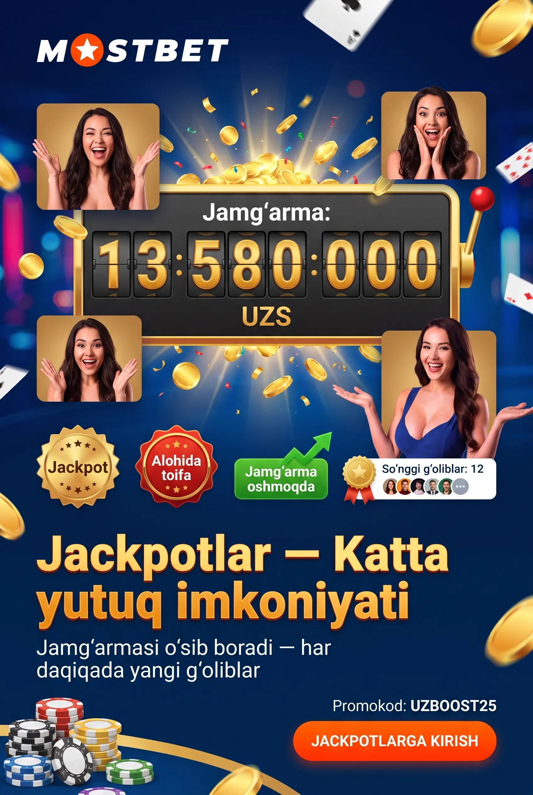 Jackpotli slot mashinalari