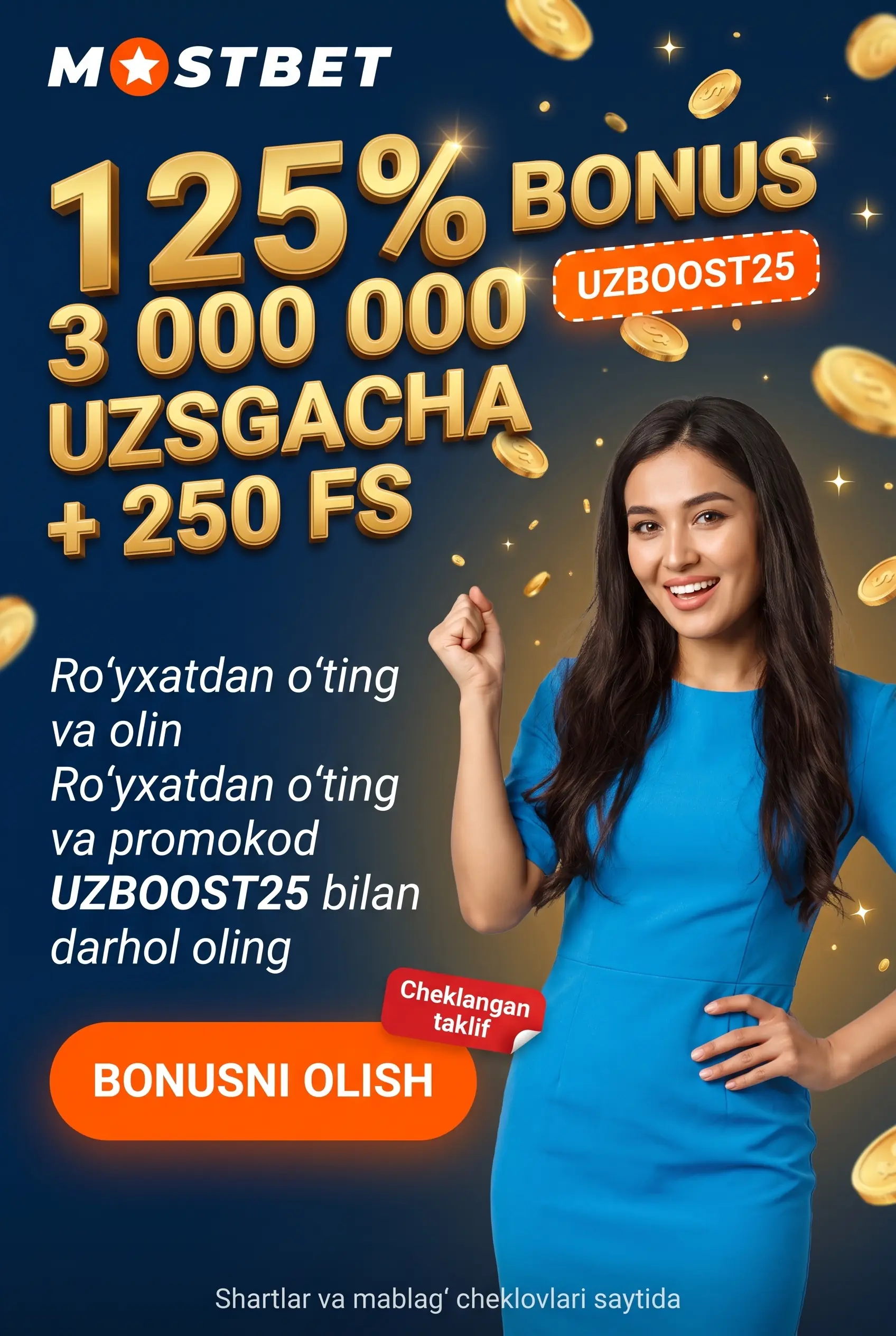 Xush kelibsiz taklifidagi bepul aylanishlar