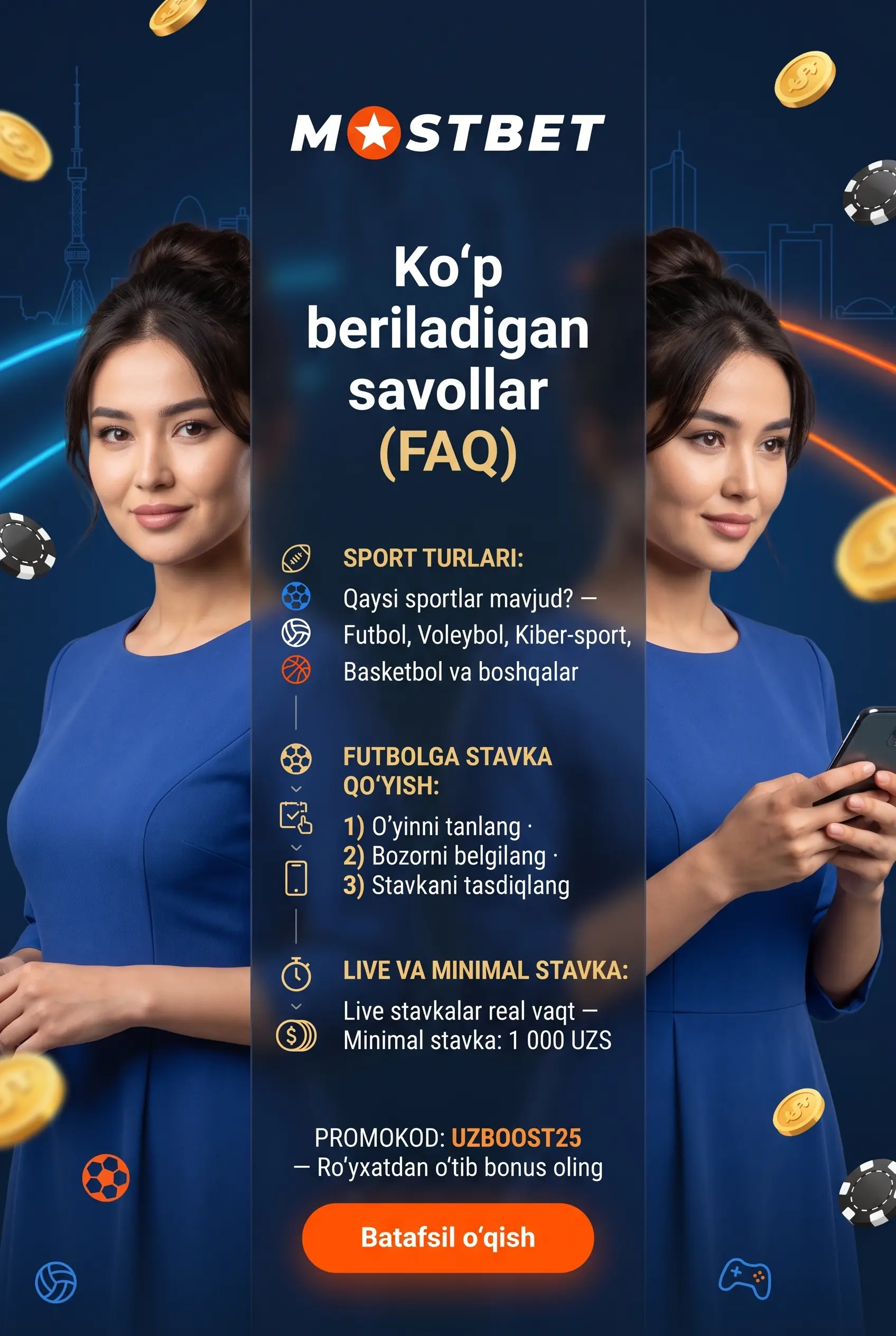 Mostbet stavkalar bo'yicha ko'p so'raladigan savollar